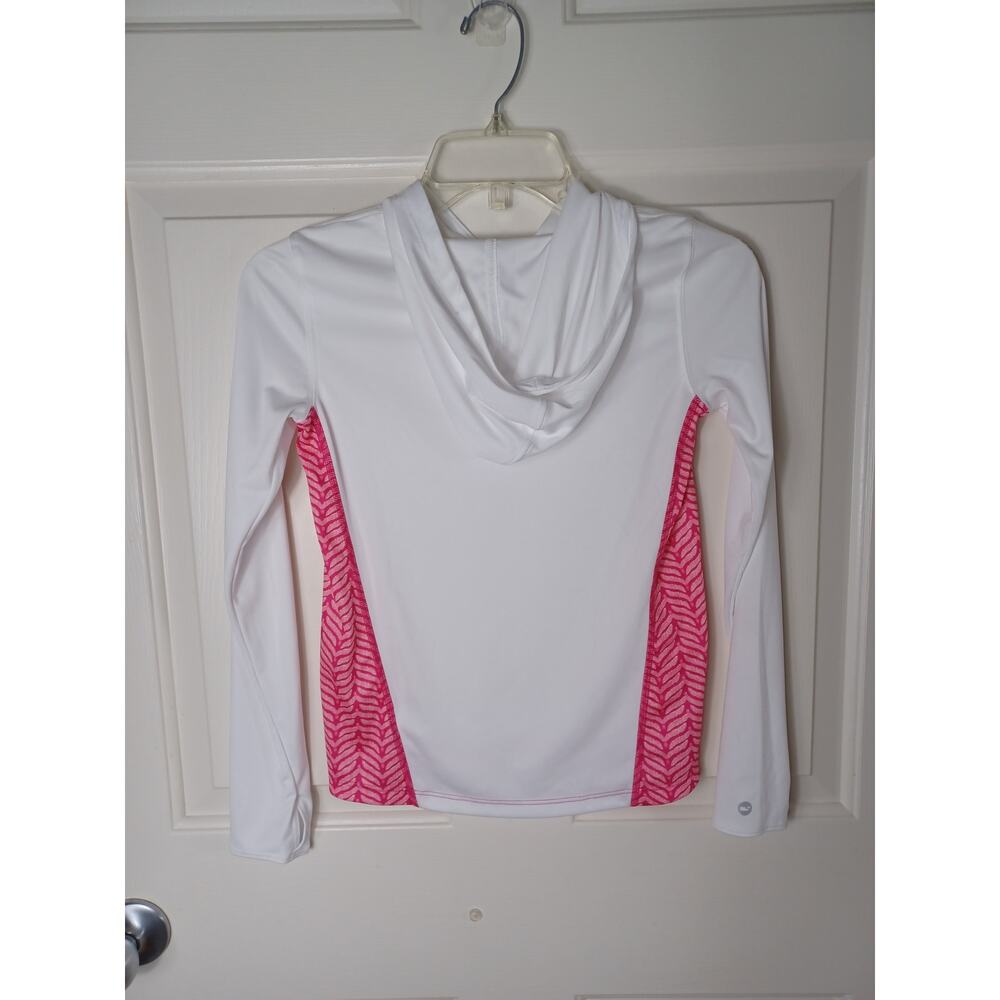 Vineyard Vines White Performance Hood Long Sleeve Shirt Top - Picture 8 of 9